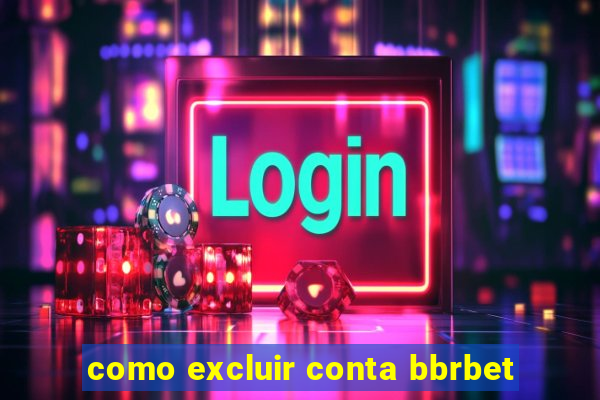 como excluir conta bbrbet